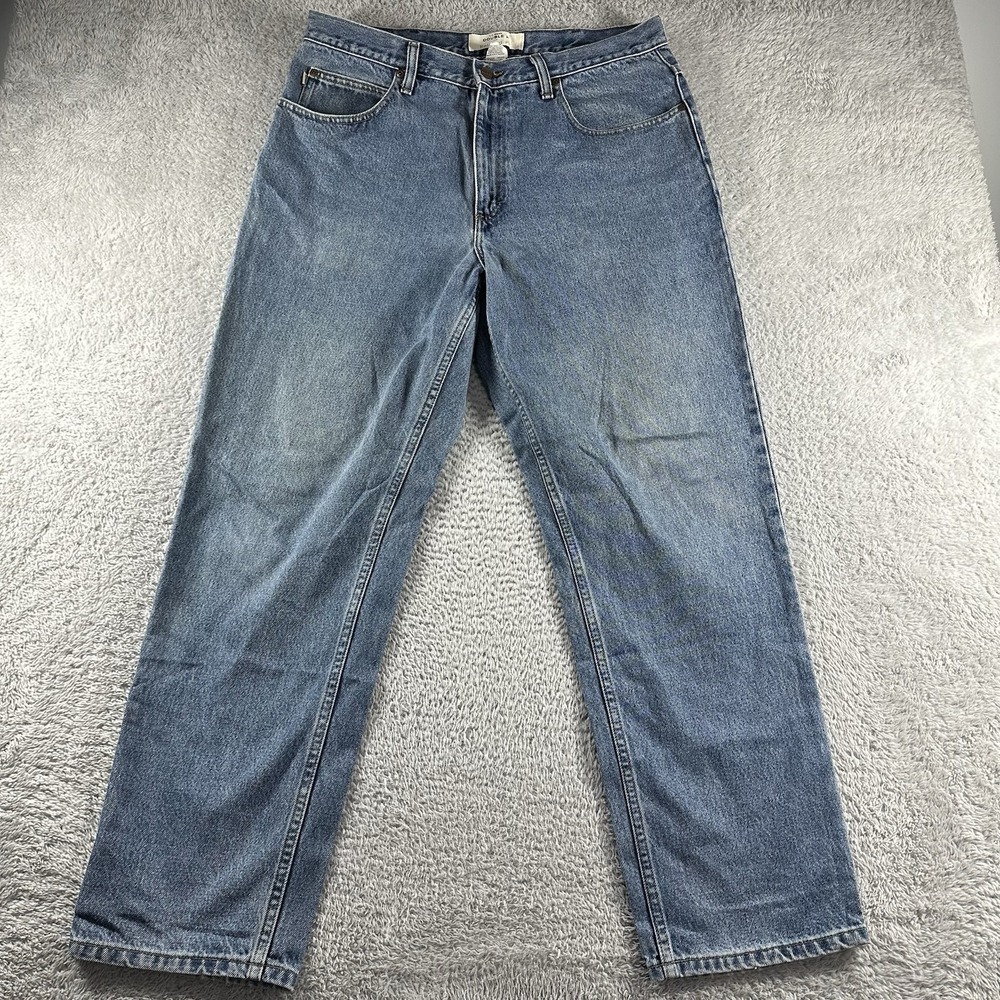 VINTAGE LL Bean Double L Relaxed Fit Jeans Mens 36x32 (34x29) Medium Wash Faded‎